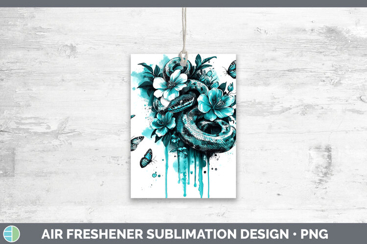 GorgeousBS05 Teal Drips Air Freshener design.