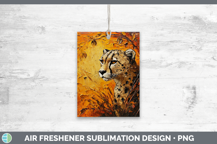 BS05 Thick Paint Cheetah Air Freshener Sublimation Car Fresh