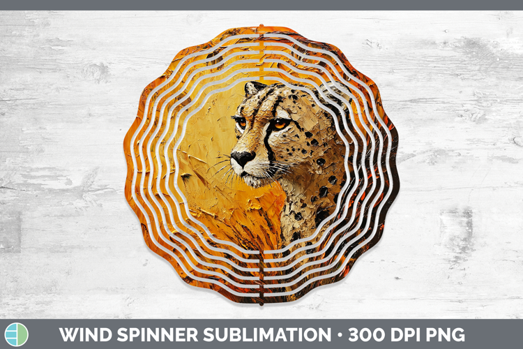 BS05 Thick Paint Cheetah Wind Spinner Sublimation Spinner De