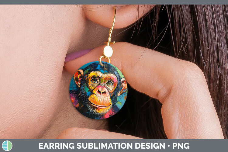 GorgeousBS05 Thick Paint Round Earrings design.