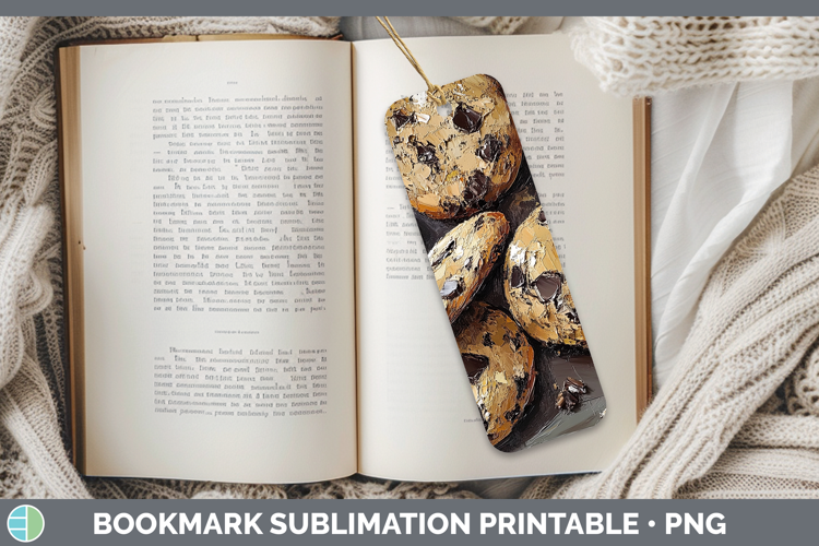 BS05 Thick Paint Cookies Bookmark Sublimation Printable Desi