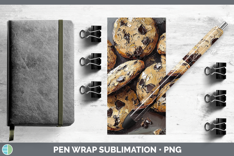 BS05 Thick Paint Cookies Pen Wrap Sublimation Pen Designs