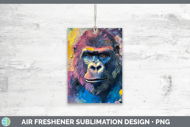 BS05 Thick Paint Gorilla Air Freshener Sublimation Car Fresh