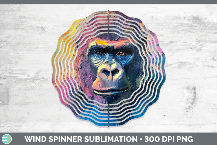 BS05 Thick Paint Gorilla Wind Spinner Sublimation Spinner De