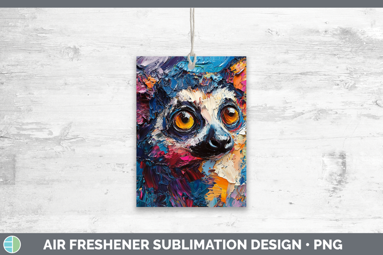 BS05 Thick Paint Lemur Air Freshener Sublimation Car Freshen