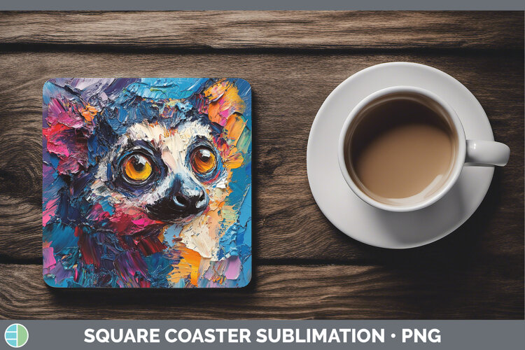 GorgeousBS05 Thick Paint Square Coaster design.