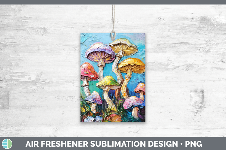 BS05 Thick Paint Mushroom Air Freshener Sublimation Car Fres