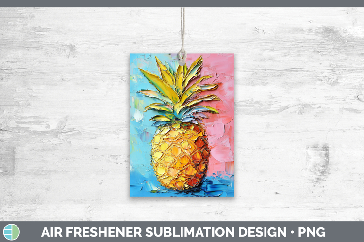 BS05 Thick Paint Pineapple Air Freshener Sublimation Car Fre