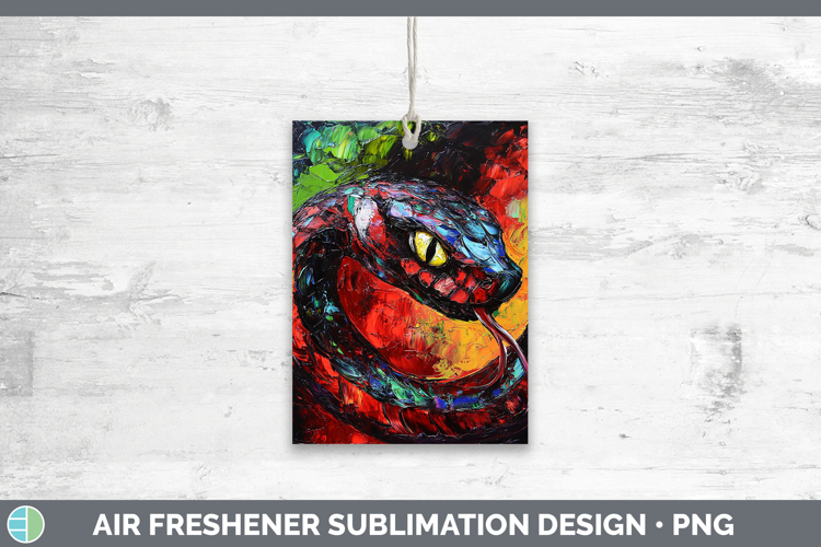 BS05 Thick Paint Snake Air Freshener Sublimation Car Freshen