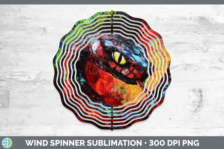BS05 Thick Paint Snake Wind Spinner Sublimation Spinner Desi
