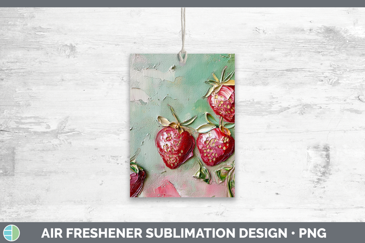 BS05 Thick Paint Strawberry Air Freshener Sublimation Car Fr