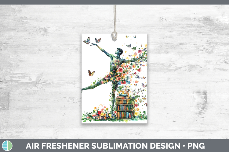 BS06 Bookshelf Male Ballet Air Freshener Sublimation Car Fre
