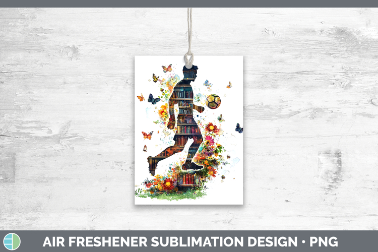BS06 Bookshelf Male Soccer Air Freshener Sublimation Car Fre