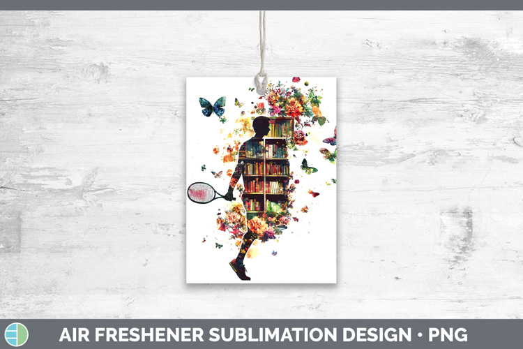 BS06 Bookshelf Male Tennis Air Freshener Sublimation Car Fre
