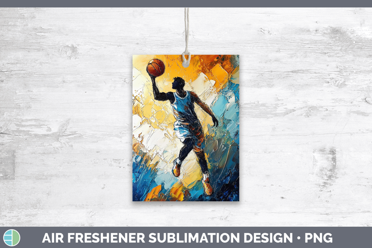 BS06 Thick Paint Basketball Air Freshener Sublimation Car Fr