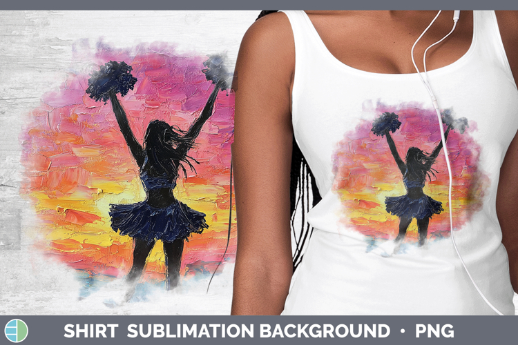 BS06 Thick Paint Cheerleader Shirt Sublimation Sublimation B