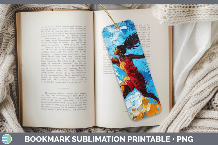 BS06 Thick Paint Female Basketball Bookmark Sublimation Prin