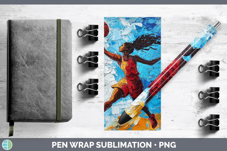 BS06 Thick Paint Female Basketball Pen Wrap Sublimation Pen