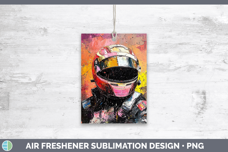 BS06 Thick Paint Female Race Car Driver Air Freshener Sublim