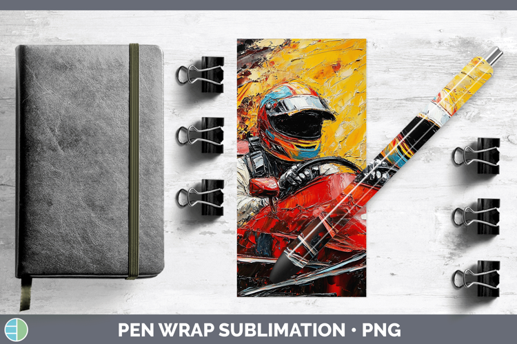 BS06 Thick Paint Male Race Car Driver Pen Wrap Sublimation P