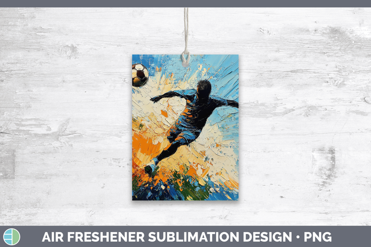 BS06 Thick Paint Male Soccer Air Freshener Sublimation Car F