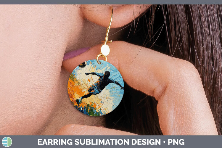GorgeousBS06 Thick Paint Round Earrings design.