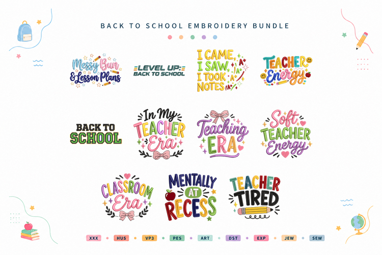 Teacher Embroidery Designs Image 6