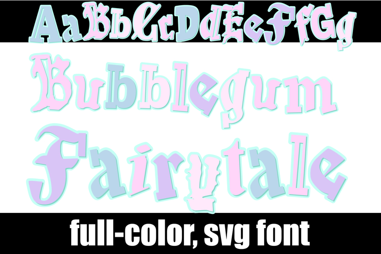 Bubblegum Fairytale Color Font