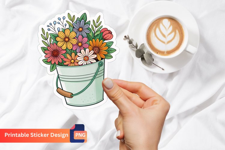 Boho Flower Clipart Image 4
