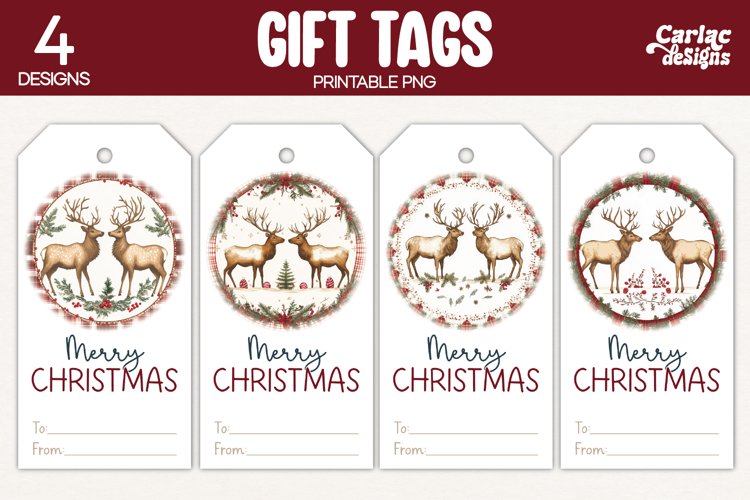 bucks gift tags