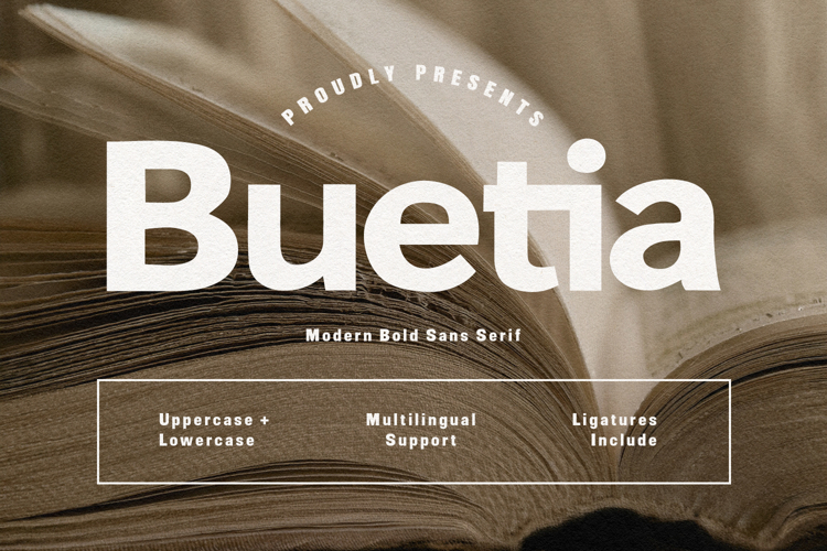 Buetia Modern Bold Sans Serif