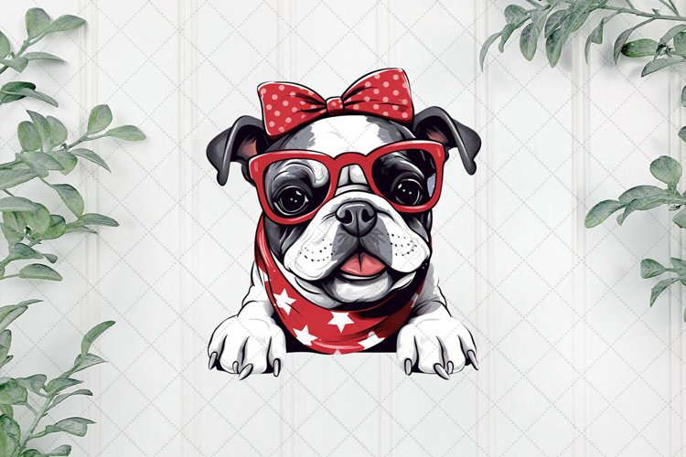 Cute Dog With Headband Sublimation