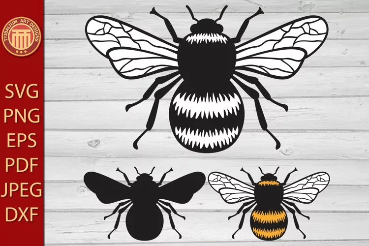 Bumblebee insect - eps, jpg, dxf, svg, pdf, png files