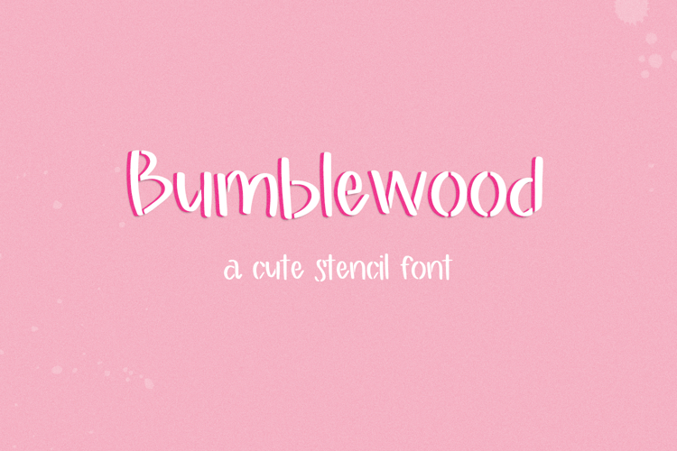 Bumblewood Stencil Font - Sans Font