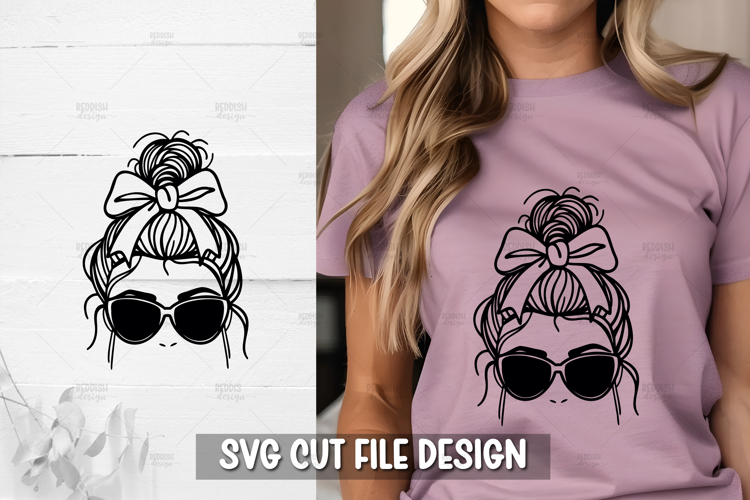 Messy Bun Silhouette Image 23