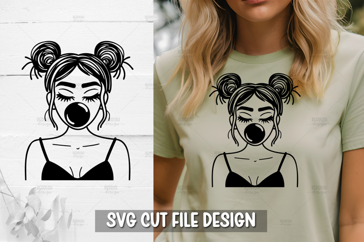 Messy Bun Silhouette Image 10