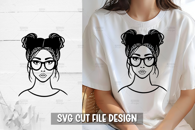 Messy Bun Silhouette Image 21