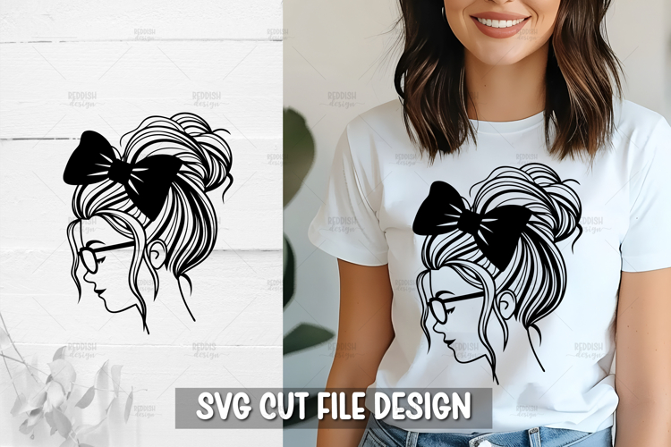 Messy Bun Silhouette Image 20