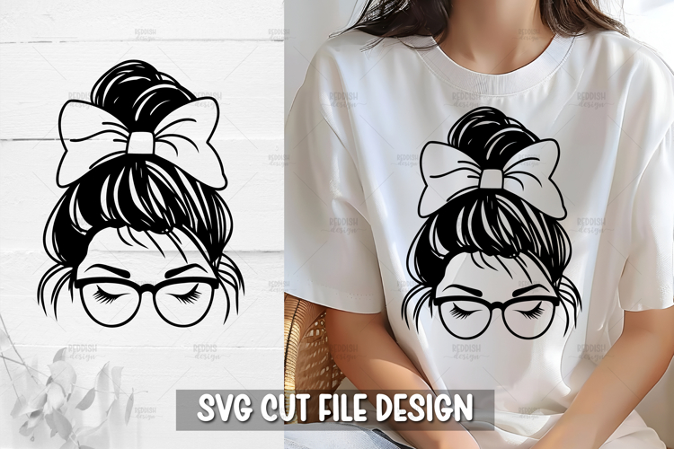 Messy Bun Silhouette Image 15