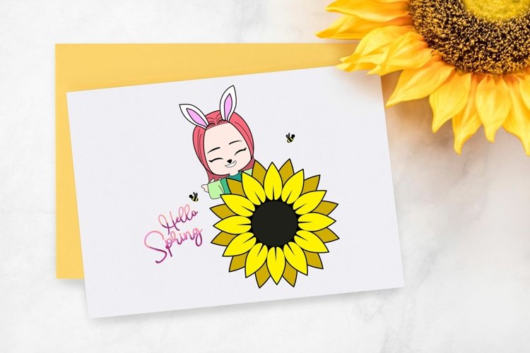 BunBun - Chronic Illness Chibi - Spring example image 1