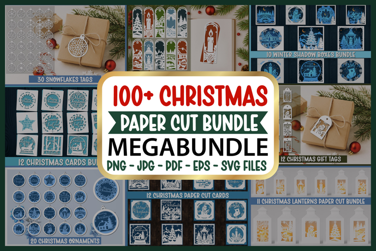 Christmas Shadow Box Svg Image 6