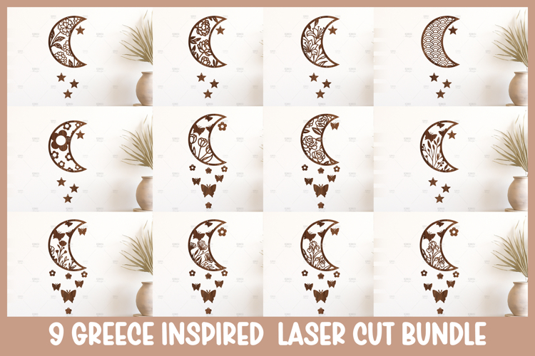 Floral Moon Svg Image 15
