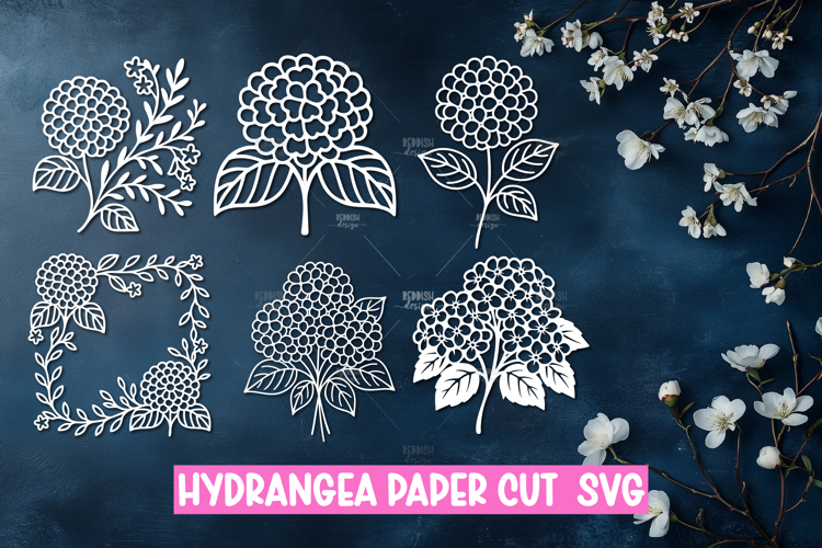 Hydrangea Clipart Image 12