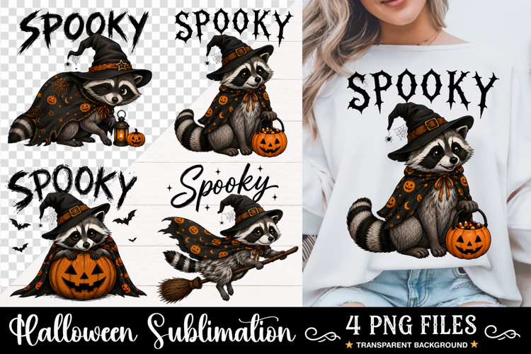 Spooky Jimothy Raccoon Halloween PNG, Trendy Halloween PNG