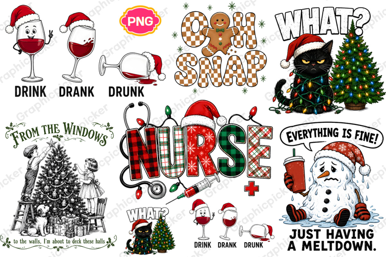 Christmas Sublimation Design, Funny Christmas PNG, Christmas