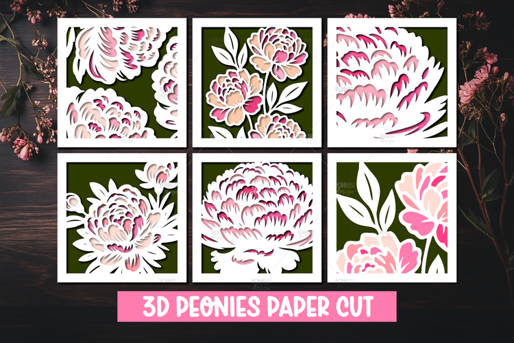 Peony Botanical Illustration Image 9