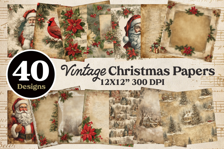Vintage Christmas Clipart