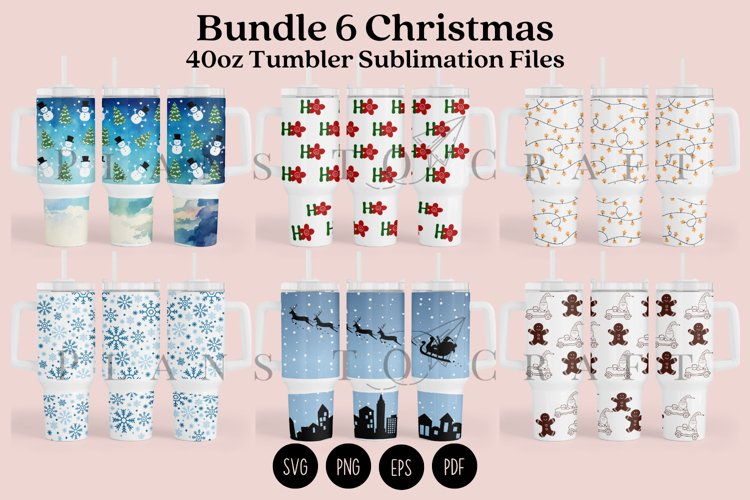 Christmas Tumbler Wrap Image 9