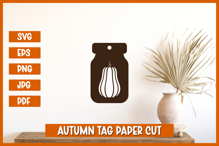 Autumn Gift Tag SVG,Autumn Tag SVG