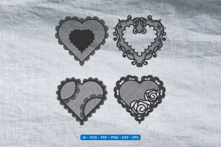 Valentine Lace Heart SVG